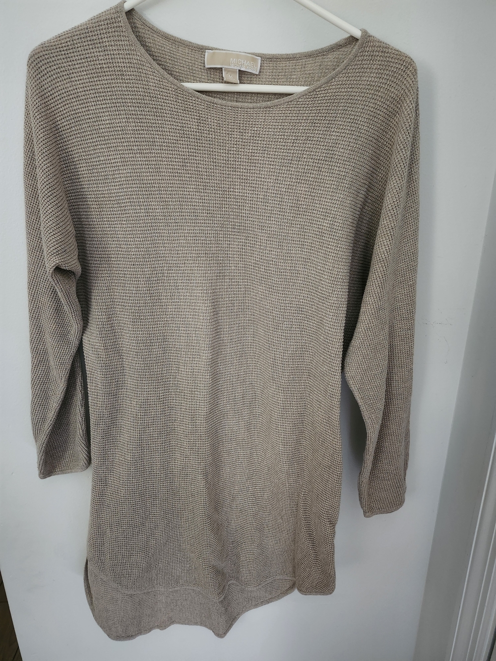 Michael Kors Taupe Knit Sweater Dress
